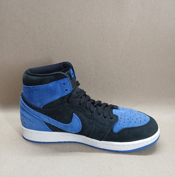 Nike Air Jordan Black and Blue High-Top Sneakers main image 4